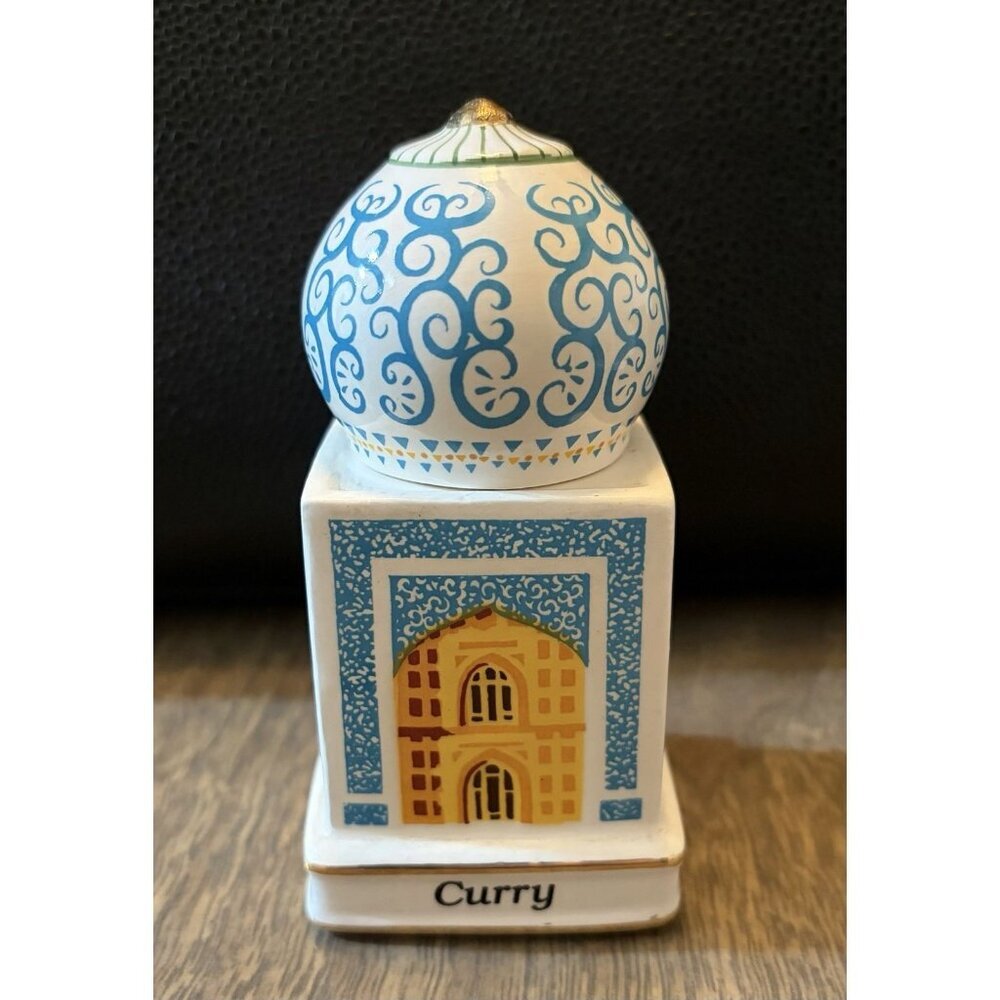 Danbury Mint Spices of the World Spice Jar CURRY India Taj Mahal